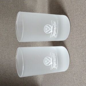 3.5" Jagermeister frosted shot glasses